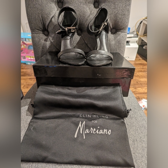 GUC Elin Kling for Marciano Black Leather Shoes - Picture 9 of 10